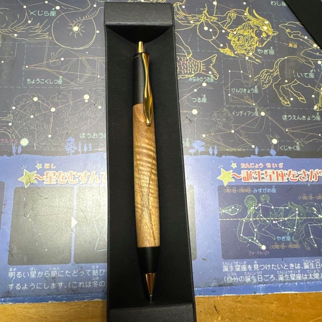 野原工芸似 木軸シャープペン 0.5 エンジュ 値下げ交渉 野原工芸